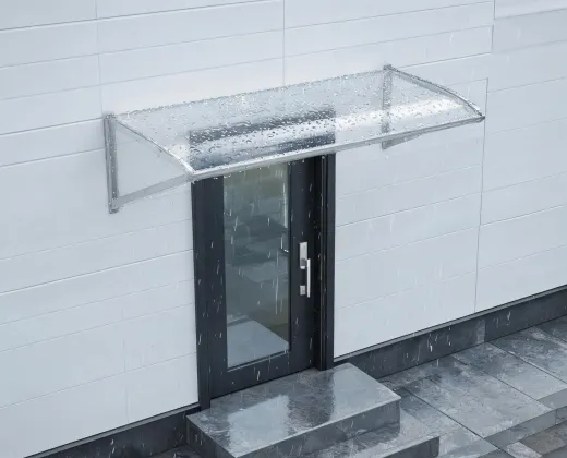 Door canopy collection detail